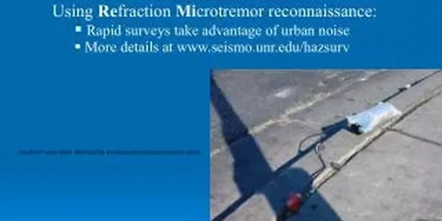 Illustrative image of Seismic microzonation in Birmingham